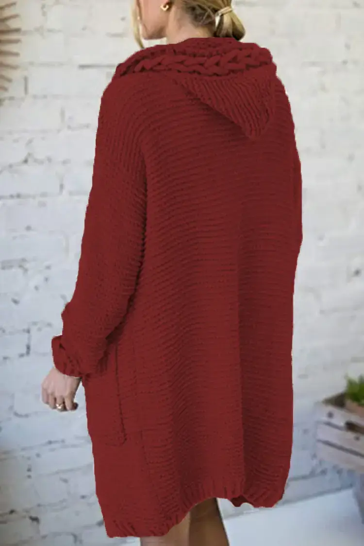 Pink Knitted Crossbody Cardigan for Women — feature 17