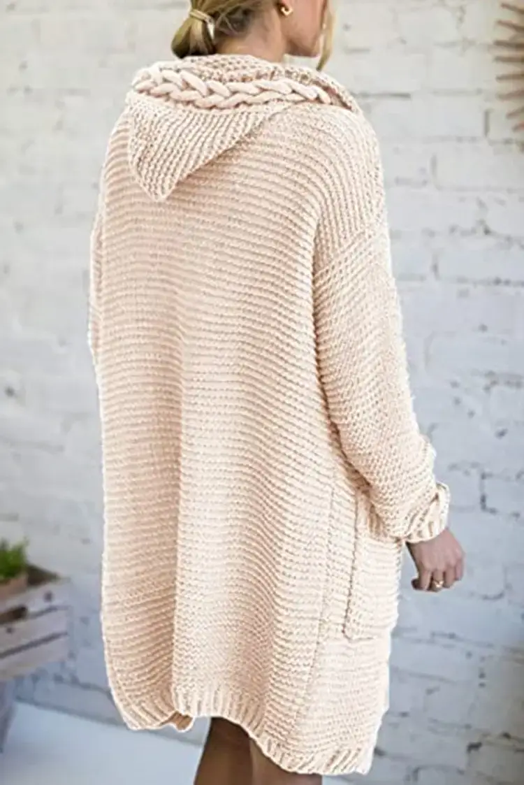 Pink Knitted Crossbody Cardigan for Women — feature 18