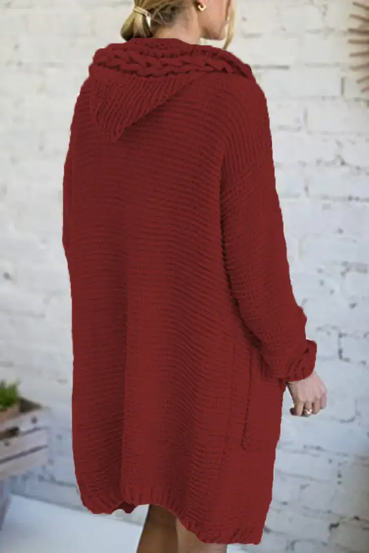 Pink Knitted Crossbody Cardigan for Women — feature 19