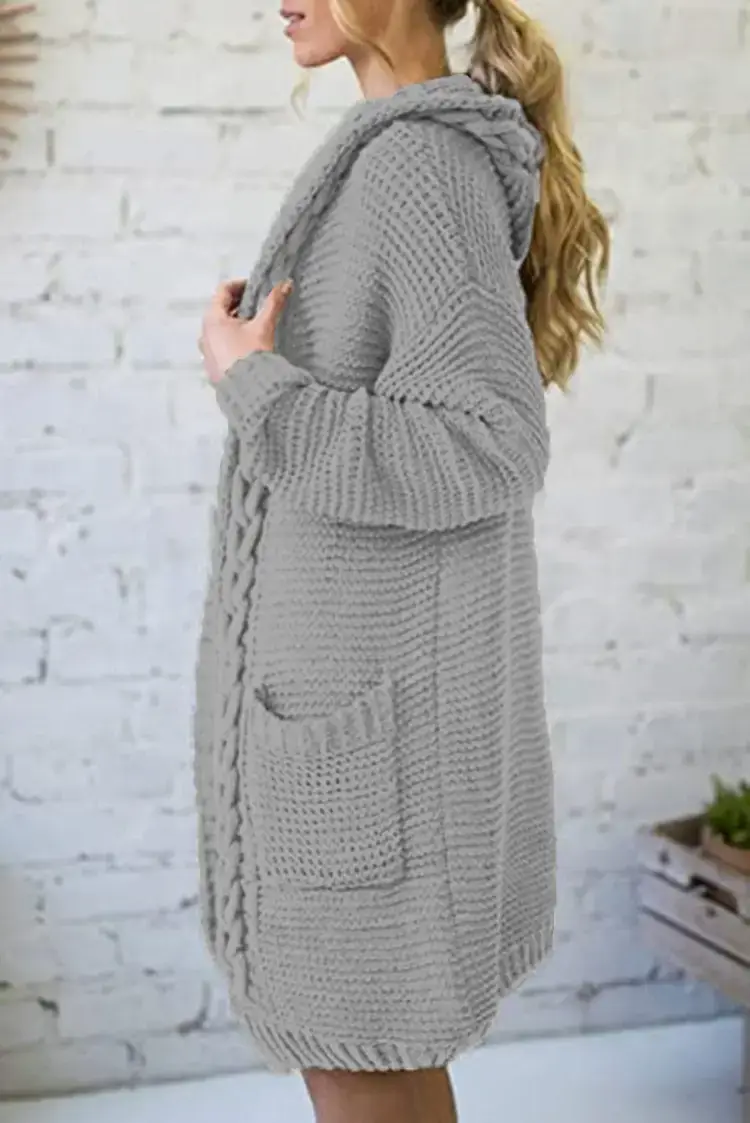 Pink Knitted Crossbody Cardigan for Women — feature 20