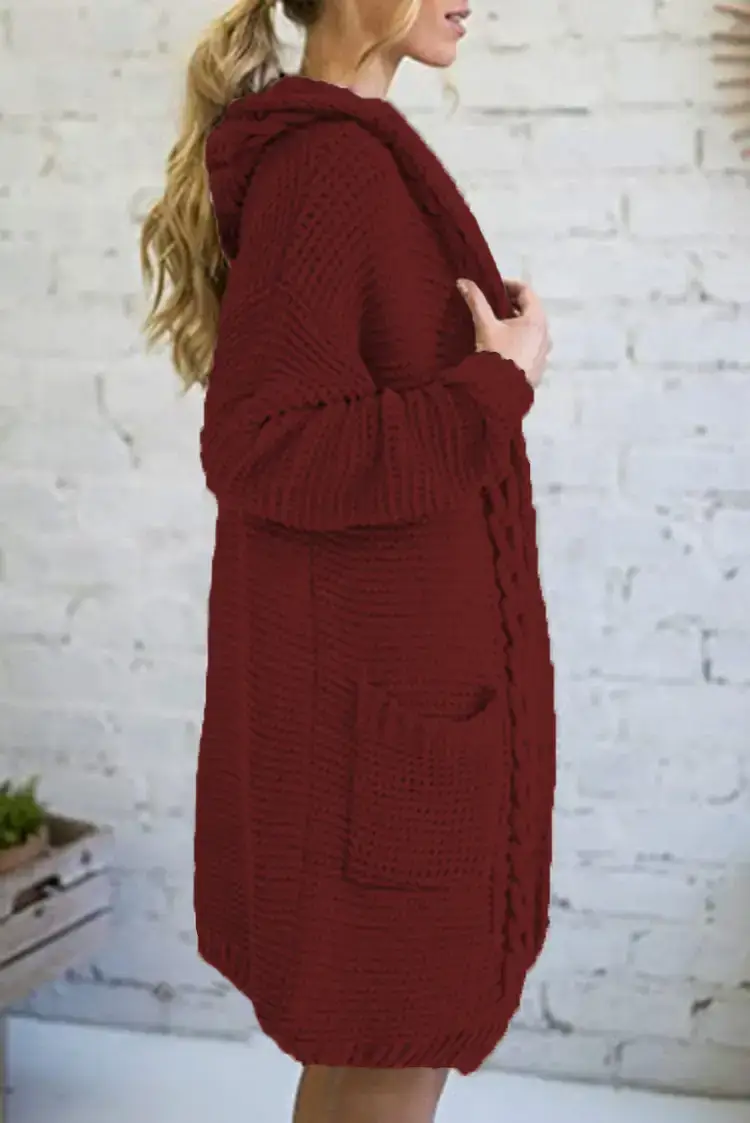 Pink Knitted Crossbody Cardigan for Women — feature 24