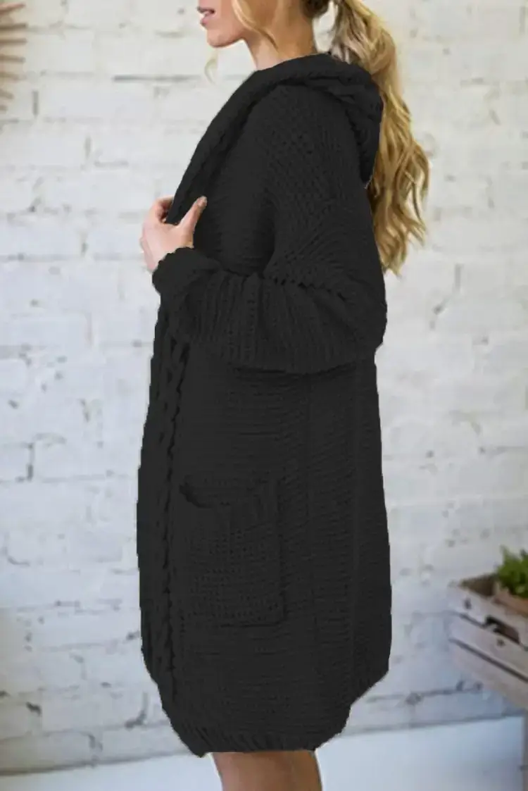 Pink Knitted Crossbody Cardigan for Women — feature 25