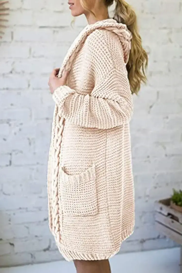 Pink Knitted Crossbody Cardigan for Women — feature 26