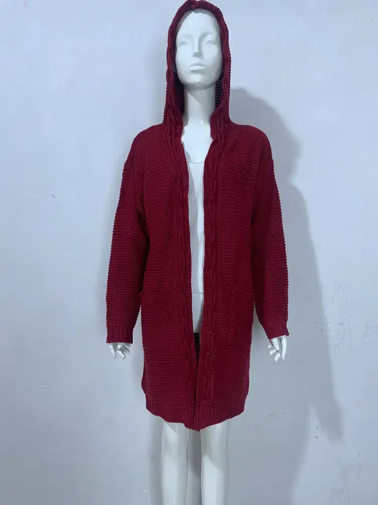 Pink Knitted Crossbody Cardigan for Women — feature 28