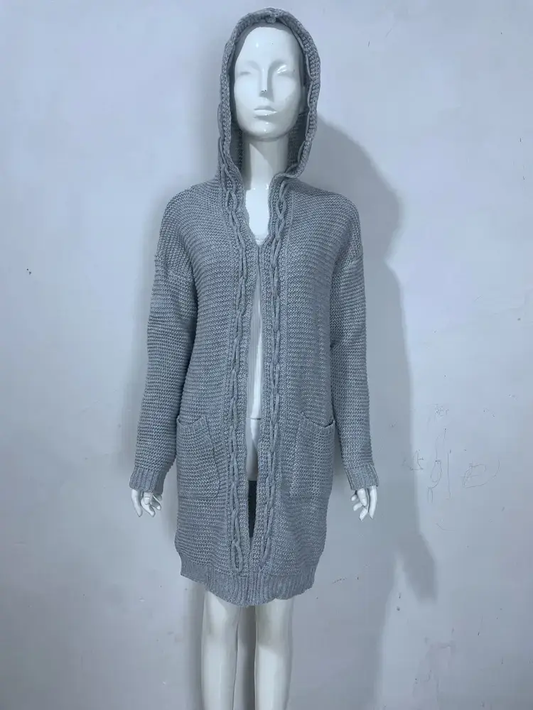 Pink Knitted Crossbody Cardigan for Women — feature 3