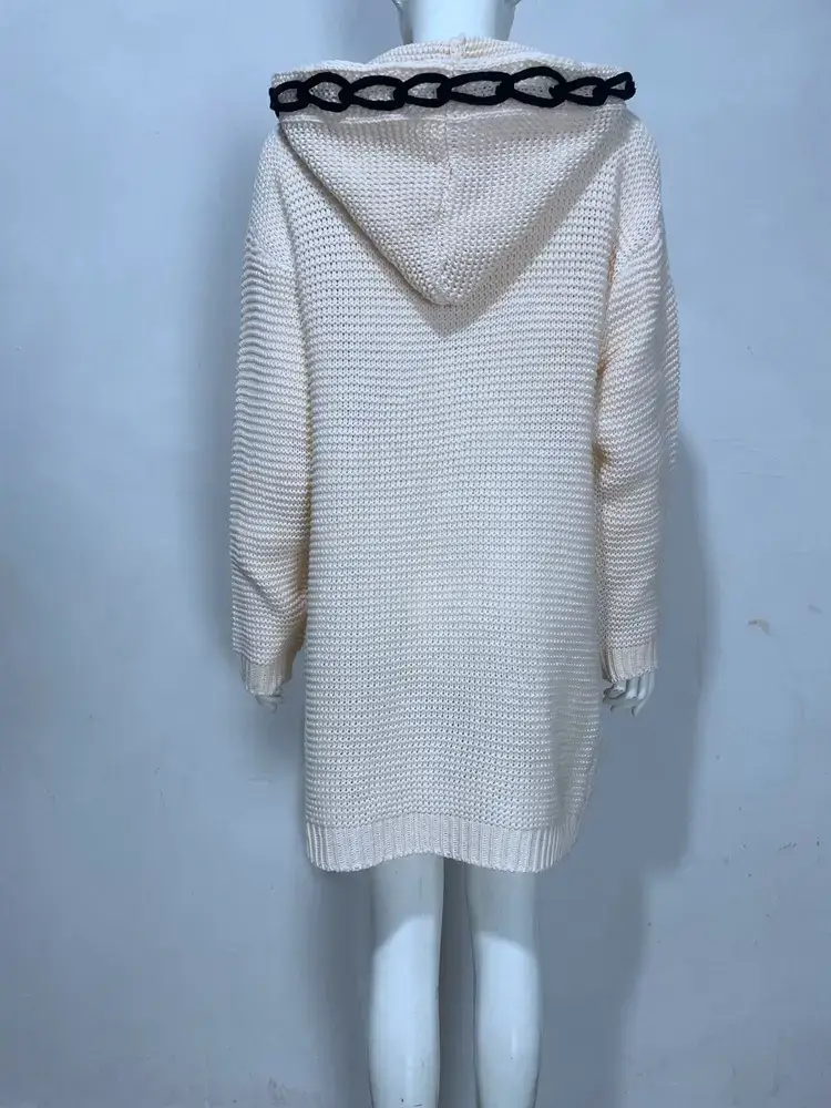 Pink Knitted Crossbody Cardigan for Women — feature 38