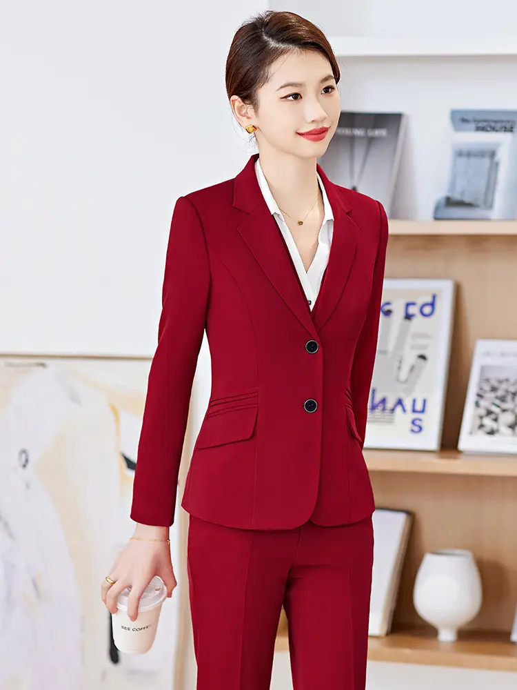 Black Professional Vest for Women British Style Workwear Suit - Image 4