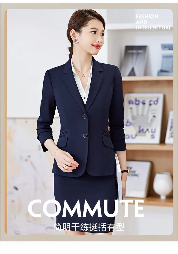 Black Professional Vest for Women British Style Workwear Suit — feature 2