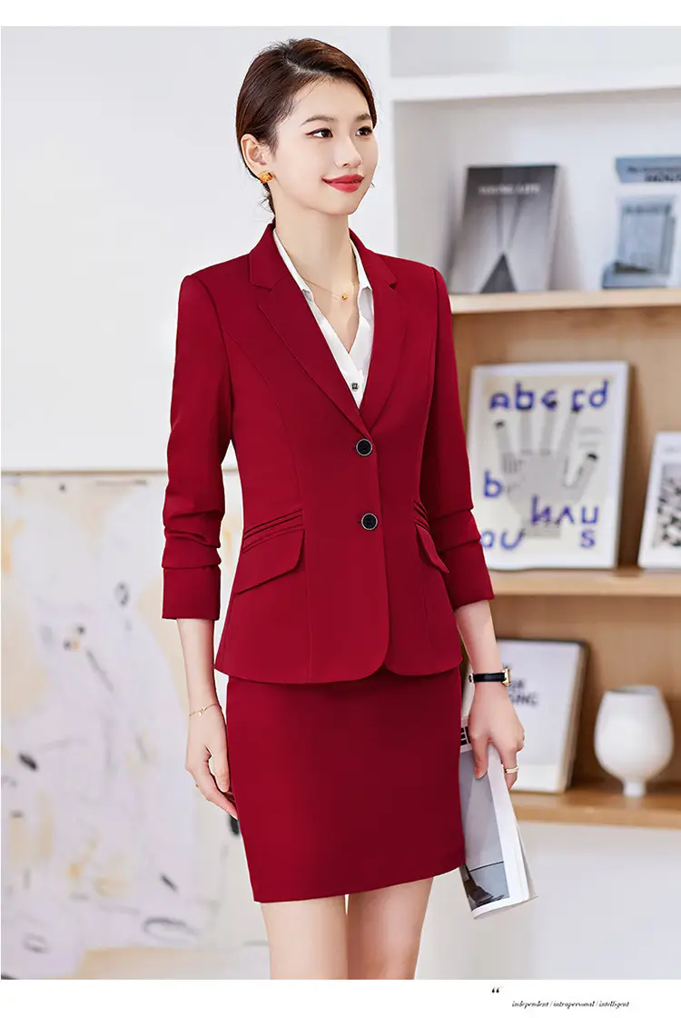 Black Professional Vest for Women British Style Workwear Suit — feature 22