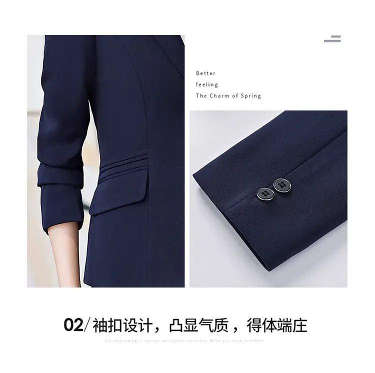 Black Professional Vest for Women British Style Workwear Suit — feature 8