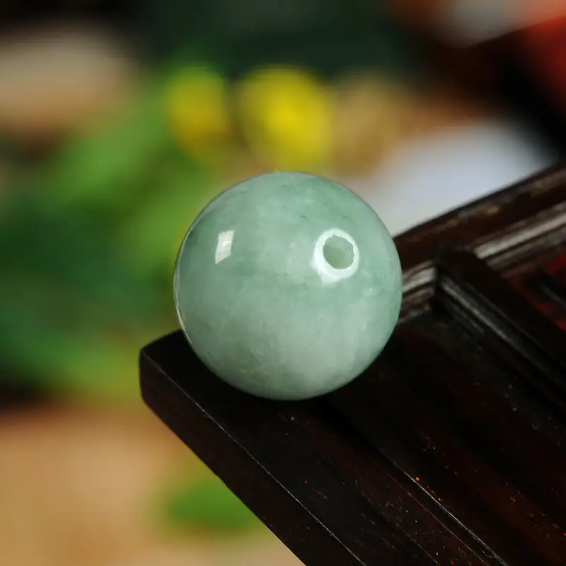 Green White Jade Loose Beads for DIY Jewelry — feature 2