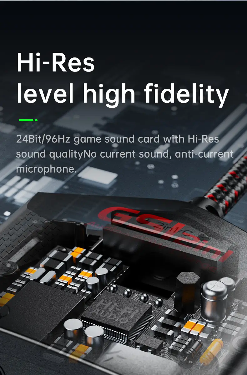 GS1 Two-in-One Gaming Audio Adapter Fast Charging Type-C — feature 11
