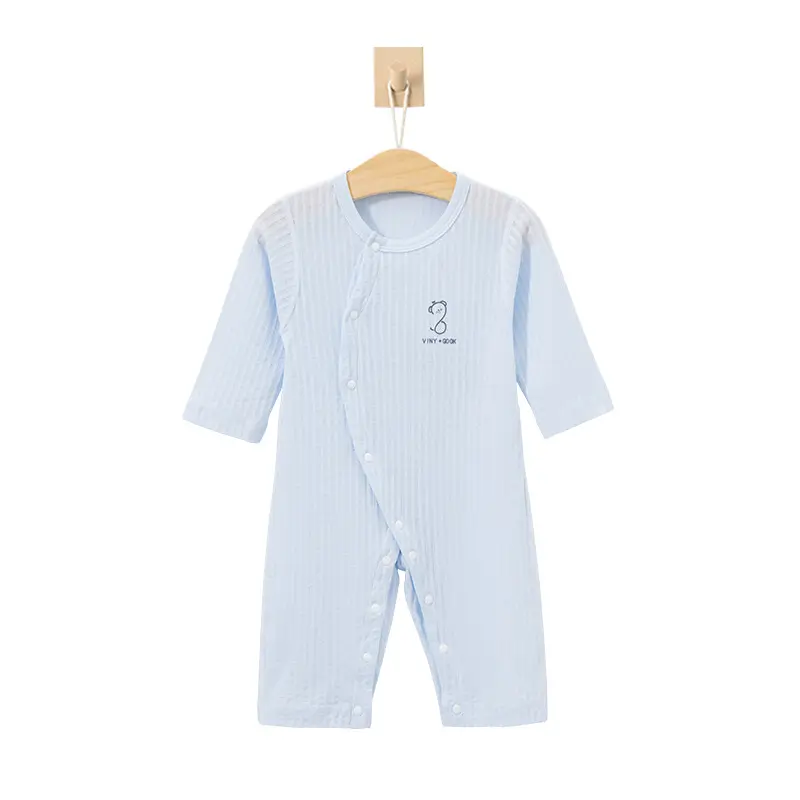 Baby's Cotton Jumpsuit Summer Pajamas Long Sleeve - Image 9