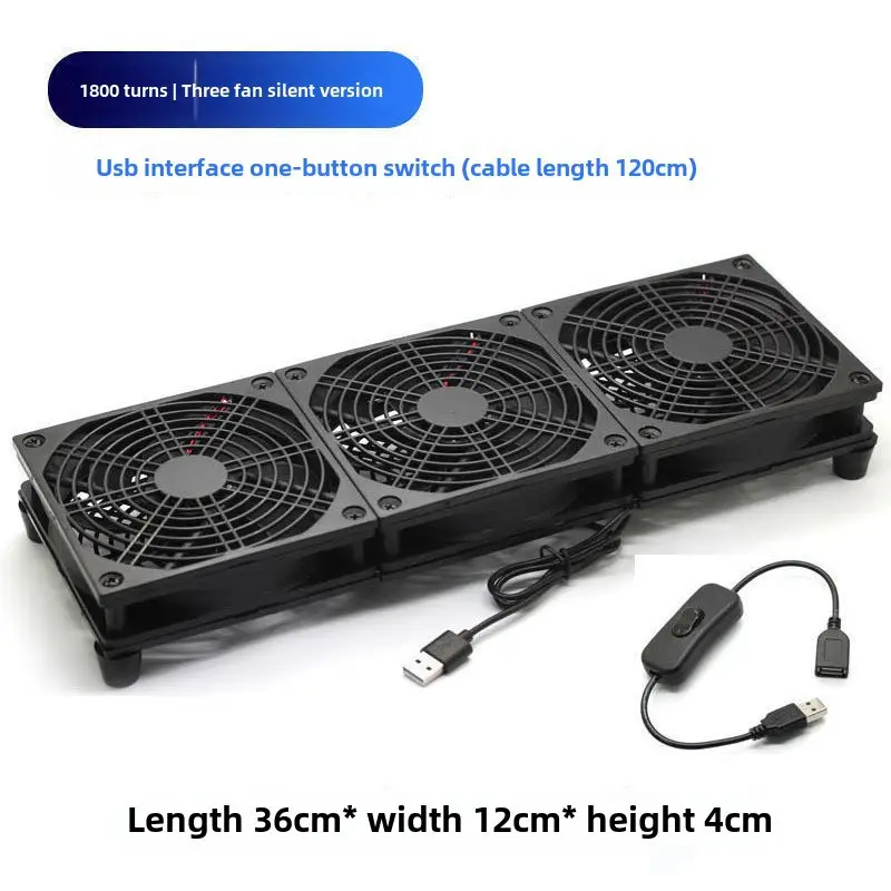 USB5V Industrial Cooling Fan Base 12cm Axial Flow - Image 6