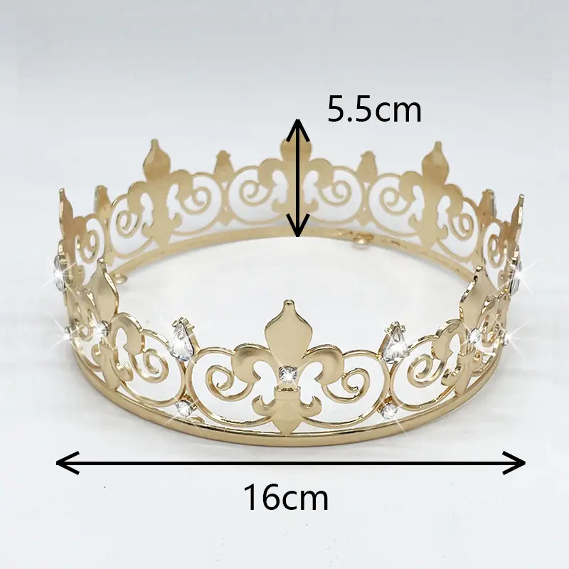 European Baroque Crown with Gun Tip Design Gold — feature 3