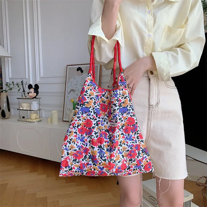 Fresh Floral Handbag for Women Summer Carry - Image 23