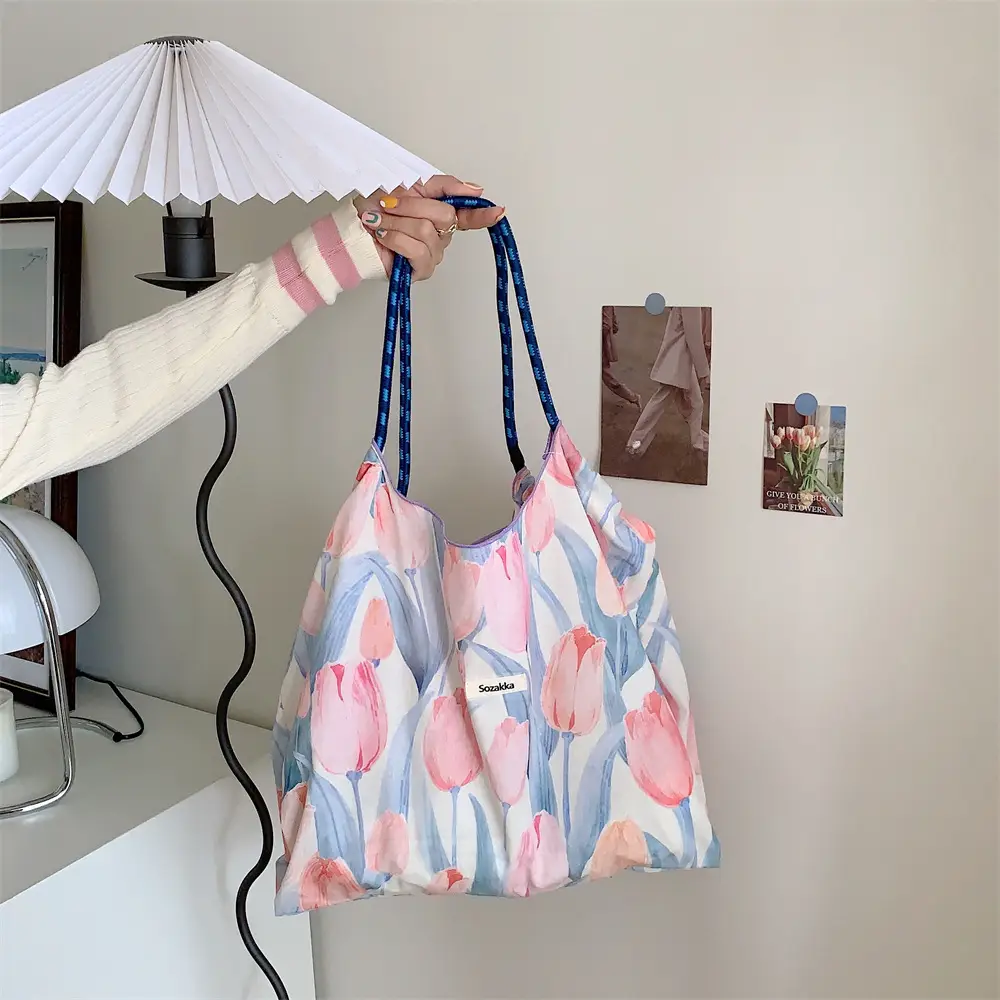 Fresh Floral Handbag for Women Summer Carry - Image 10