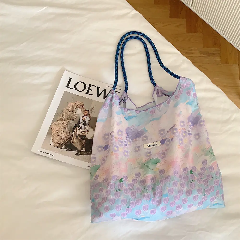 Fresh Floral Handbag for Women Summer Carry - Image 14