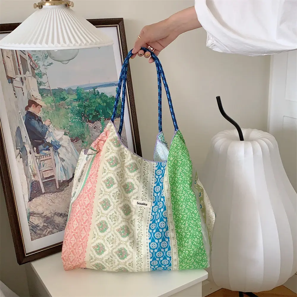 Fresh Floral Handbag for Women Summer Carry - Image 16
