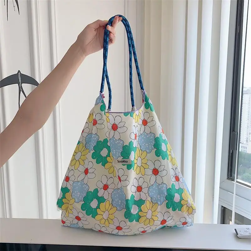Fresh Floral Handbag for Women Summer Carry - Image 5
