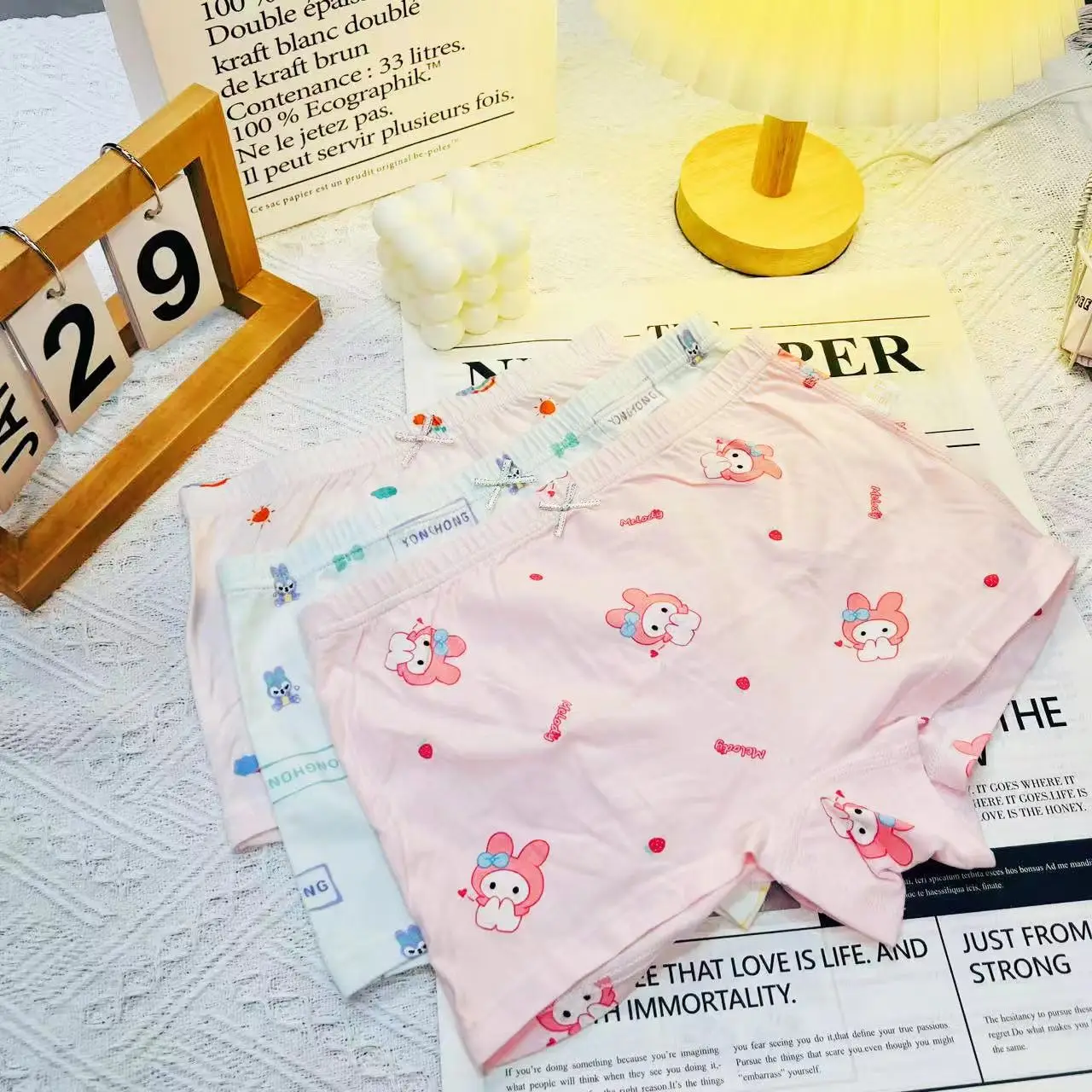 Children's Antibacterial Boxer Briefs Three-Pack Lunchbox Style — feature 3