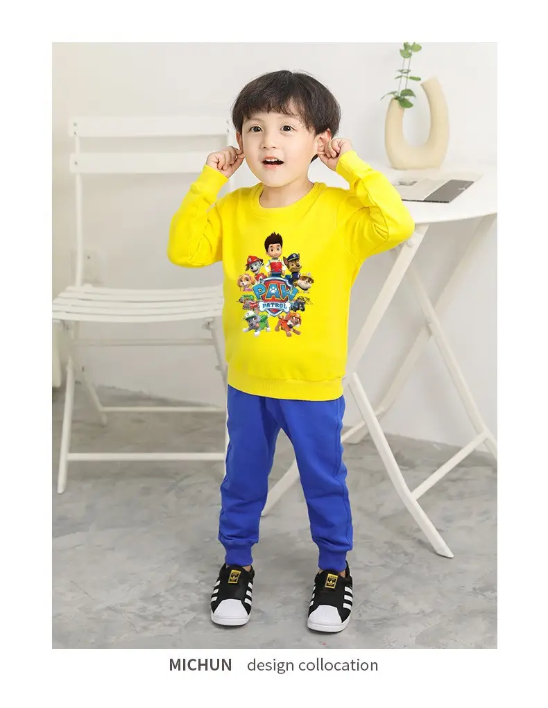 2023 Kids Cartoon Printed Green Sweatshirt Long Sleeve — feature 10
