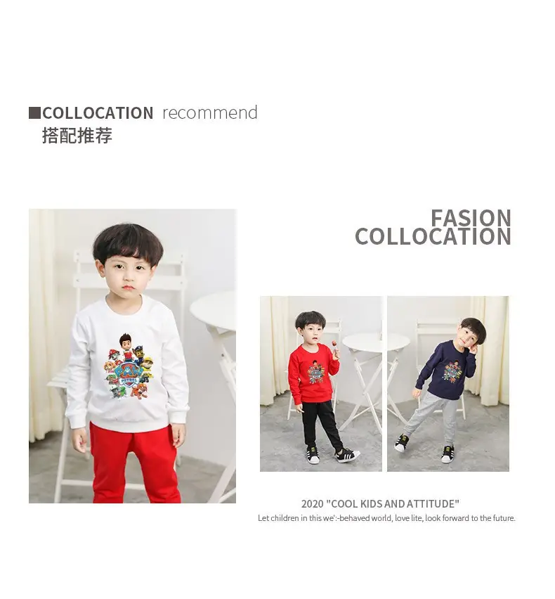 2023 Kids Cartoon Printed Green Sweatshirt Long Sleeve — feature 12