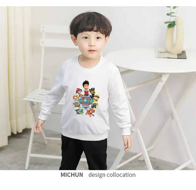 2023 Kids Cartoon Printed Green Sweatshirt Long Sleeve — feature 4
