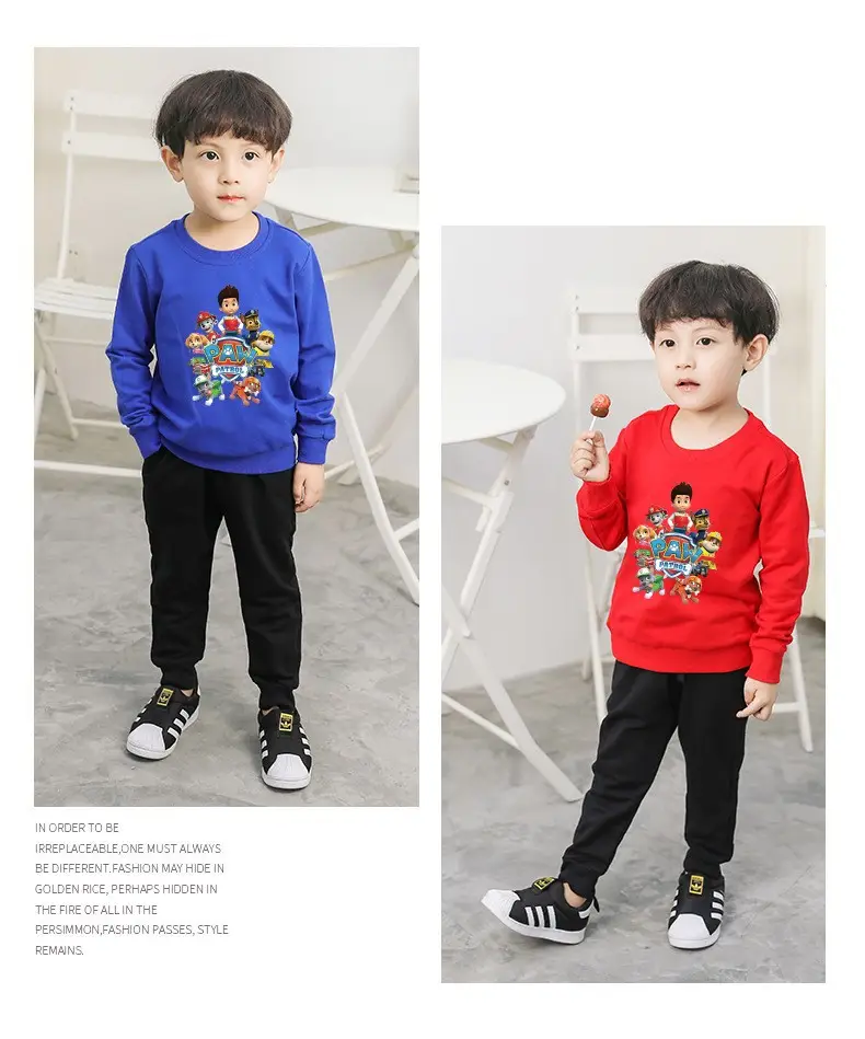 2023 Kids Cartoon Printed Green Sweatshirt Long Sleeve — feature 5