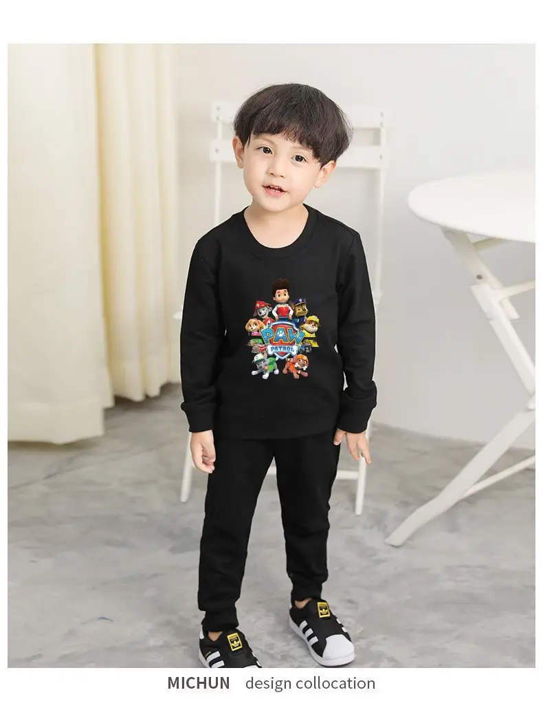 2023 Kids Cartoon Printed Green Sweatshirt Long Sleeve — feature 7