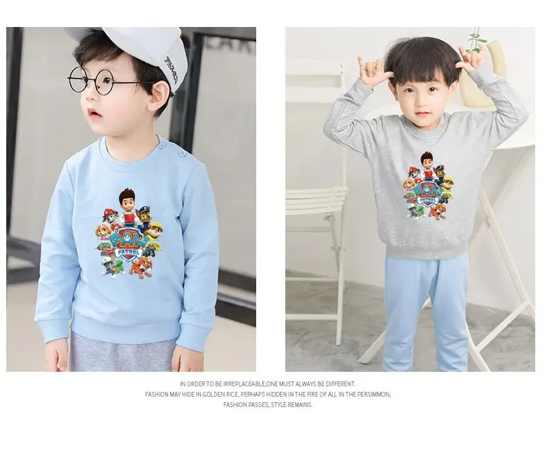 2023 Kids Cartoon Printed Green Sweatshirt Long Sleeve — feature 8