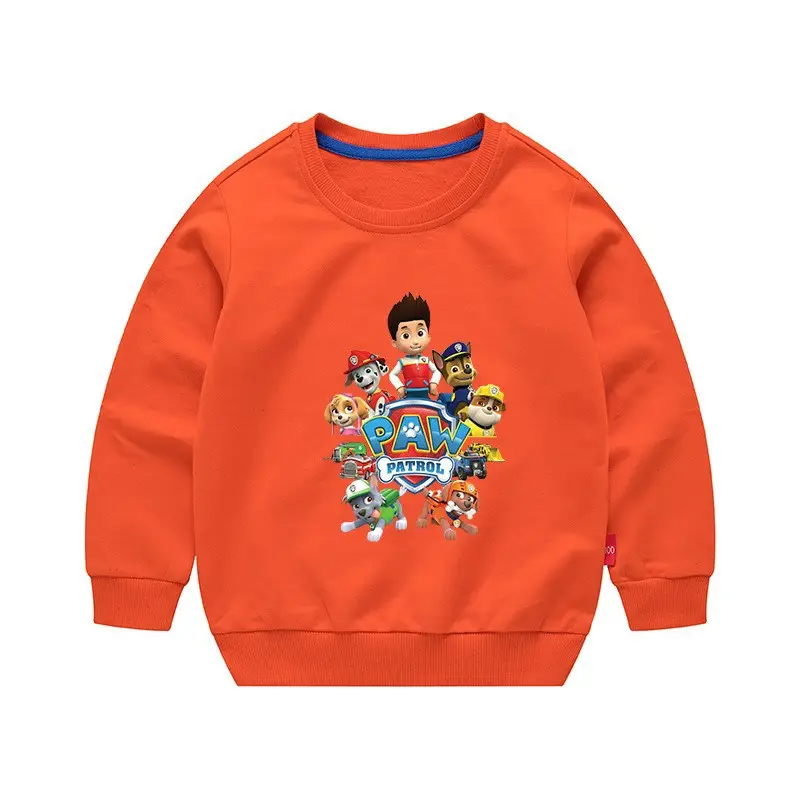 2023 Kids Cartoon Printed Green Sweatshirt Long Sleeve - Image 10