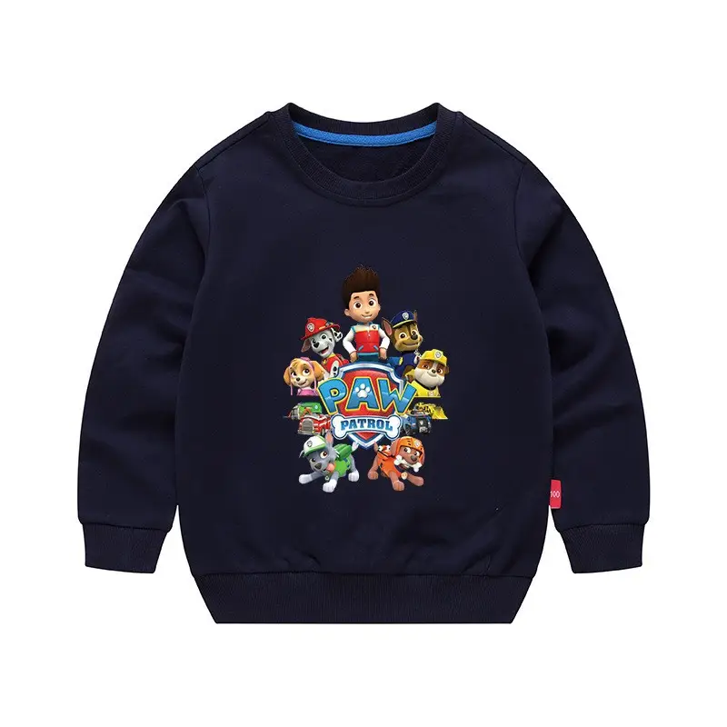2023 Kids Cartoon Printed Green Sweatshirt Long Sleeve - Image 11