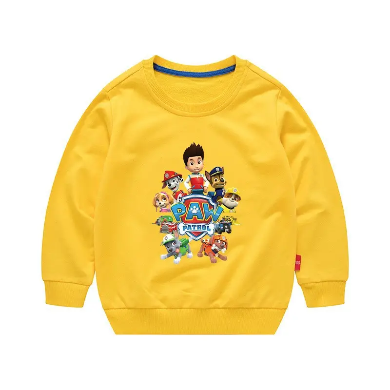 2023 Kids Cartoon Printed Green Sweatshirt Long Sleeve - Image 3