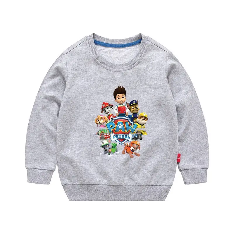 2023 Kids Cartoon Printed Green Sweatshirt Long Sleeve - Image 5