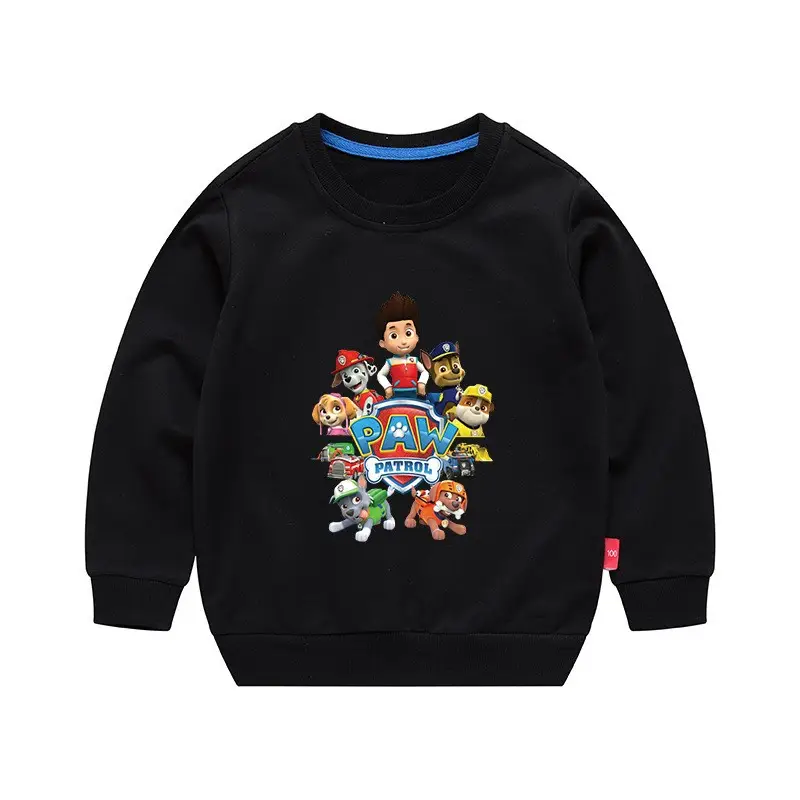 2023 Kids Cartoon Printed Green Sweatshirt Long Sleeve - Image 7