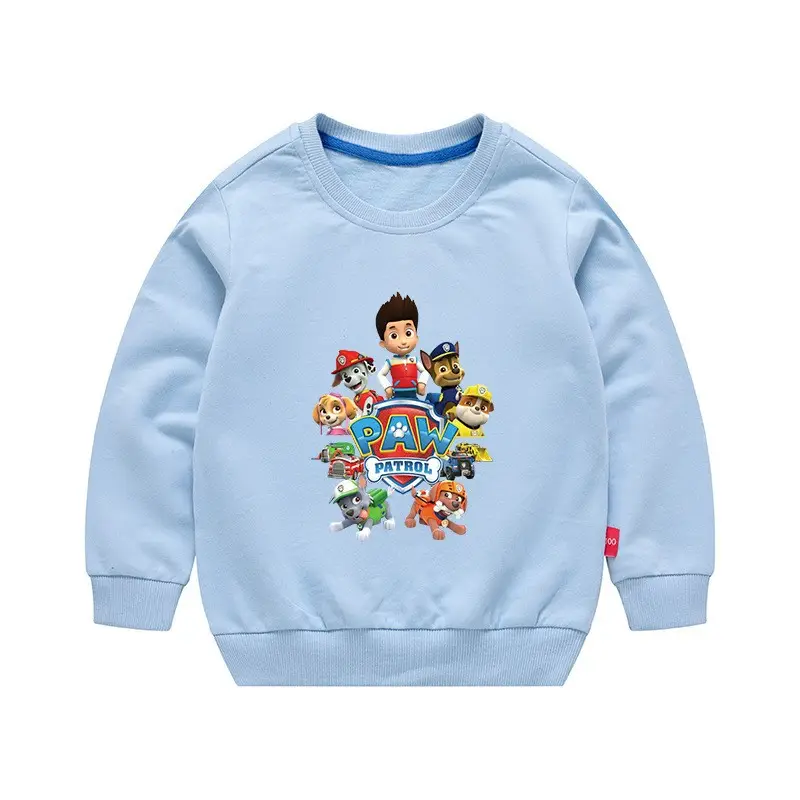 2023 Kids Cartoon Printed Green Sweatshirt Long Sleeve - Image 8