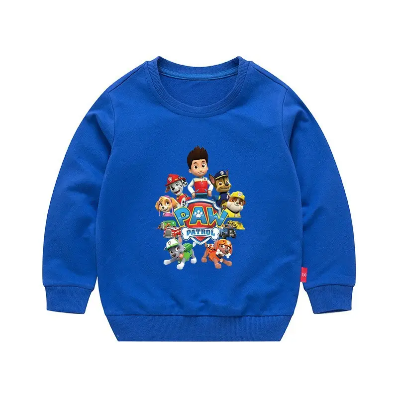 2023 Kids Cartoon Printed Green Sweatshirt Long Sleeve - Image 9