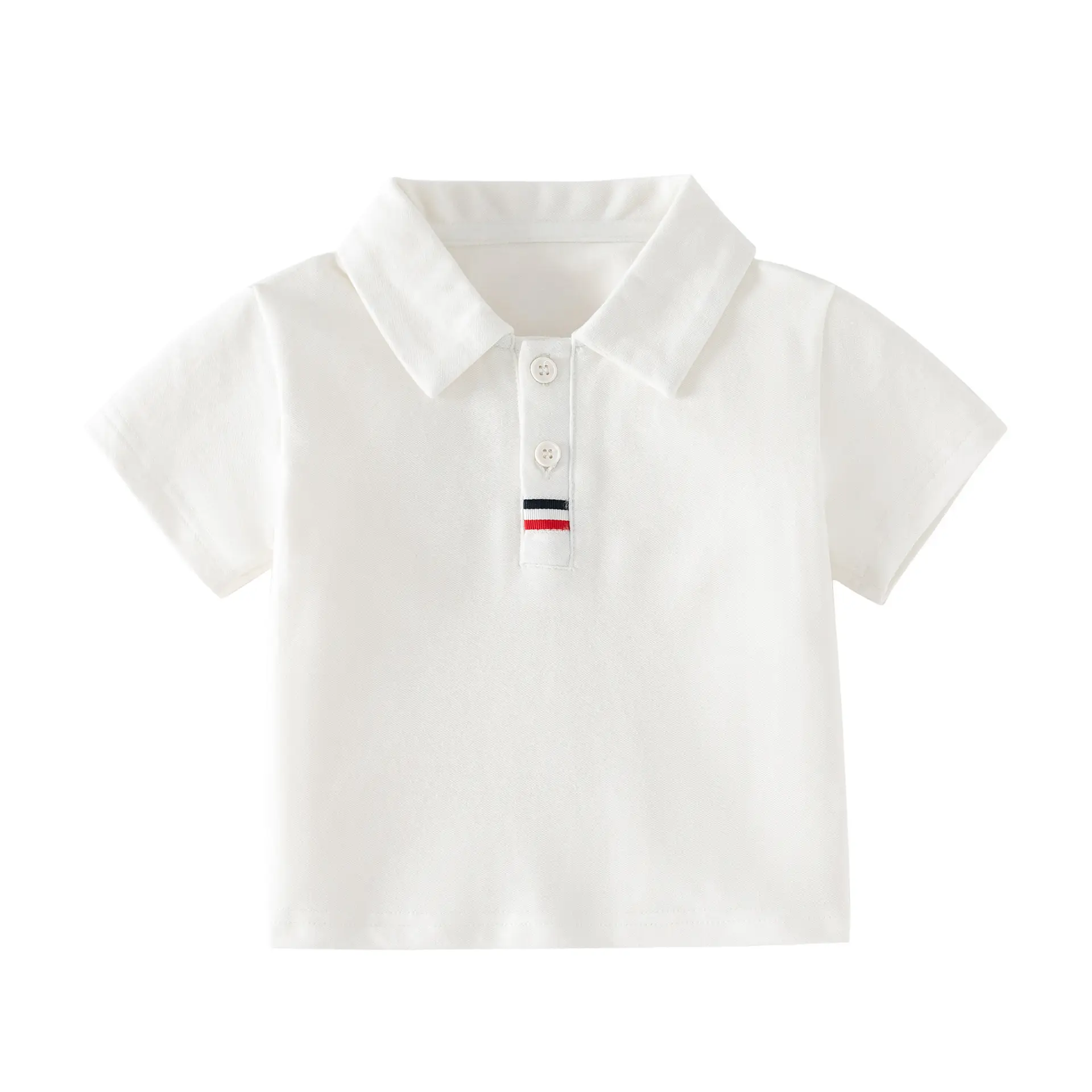 Baby Boys Polo Shirt White Short Sleeve Casual All-Match