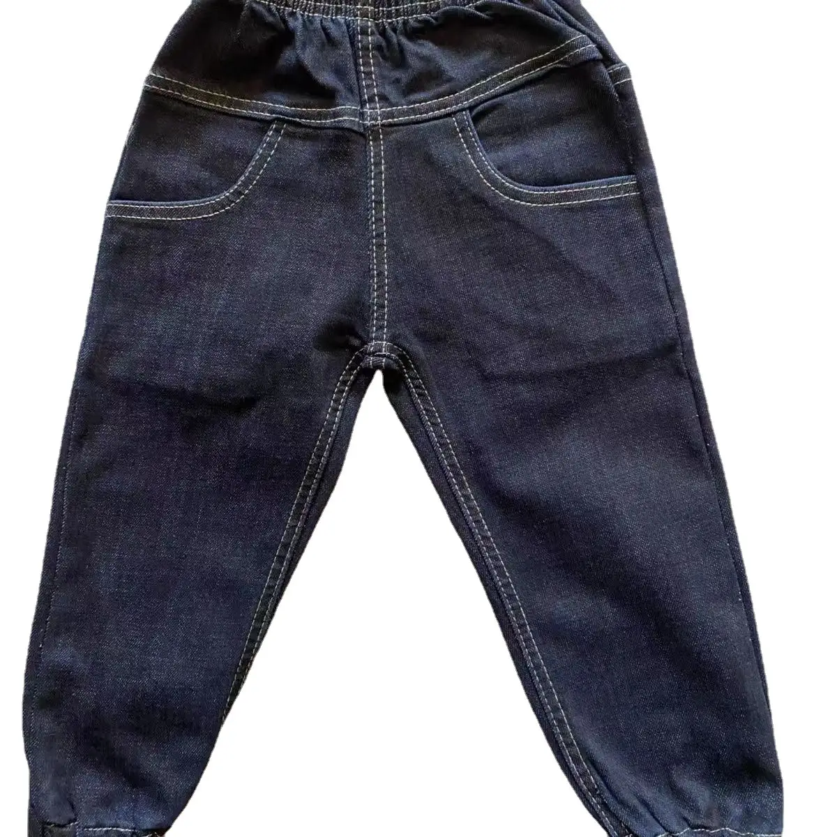 Blue Denim High-Waisted Boys Pants Small Medium - Image 6
