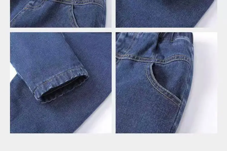 Blue Denim High-Waisted Boys Pants Small Medium — feature 4