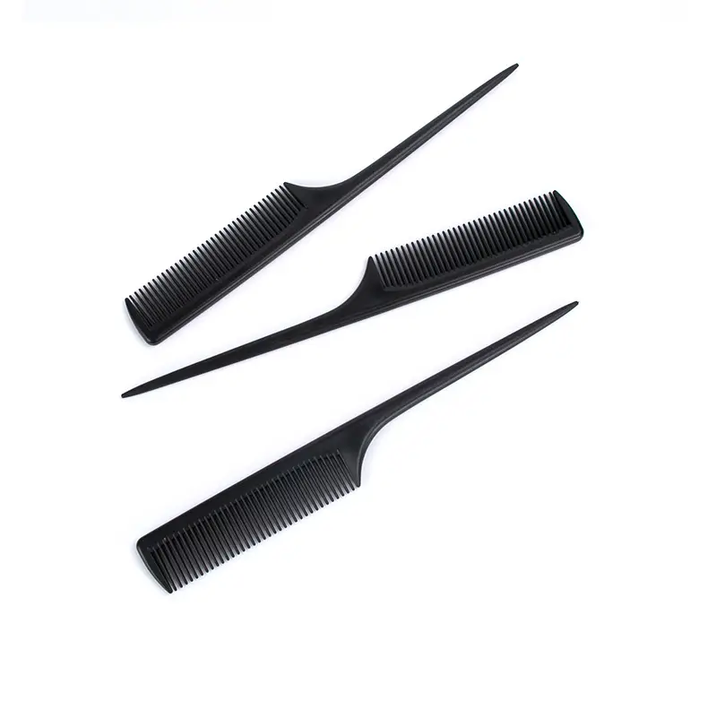 Pointed Black Anti-Static Hair Comb for Dry & Wet Use — feature 13