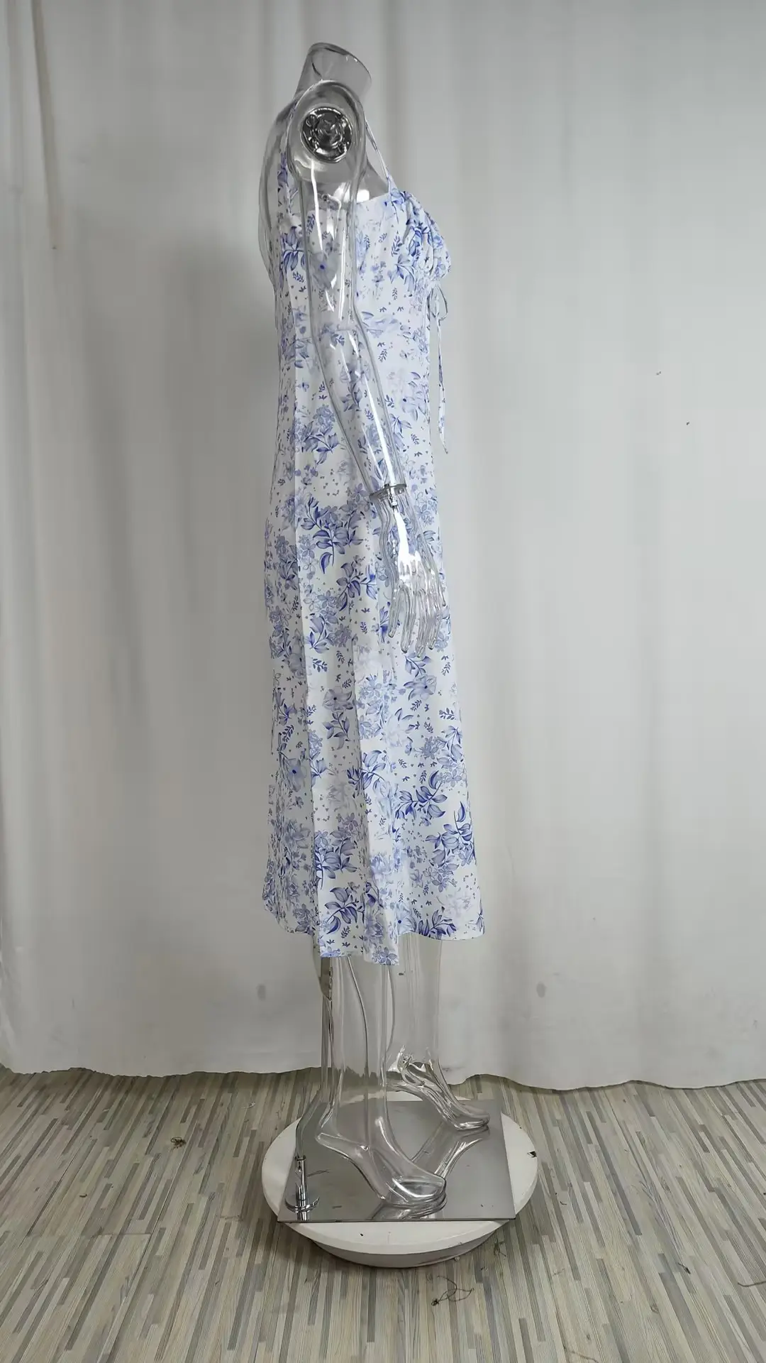 Elegant Floral Strap Sleeveless Dress for Women — feature 51