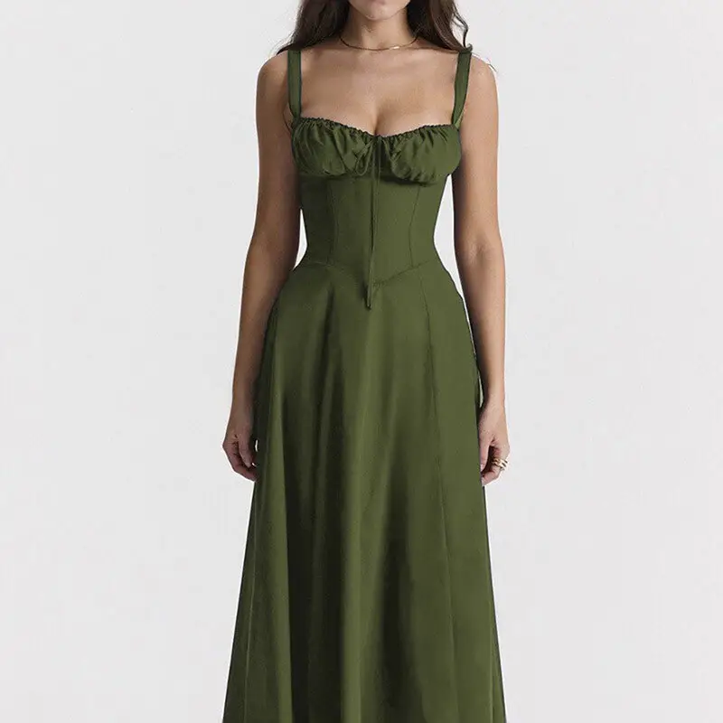 Elegant Floral Strap Sleeveless Dress for Women - Image 11