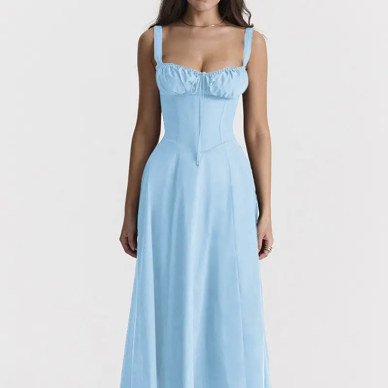 Elegant Floral Strap Sleeveless Dress for Women - Image 14