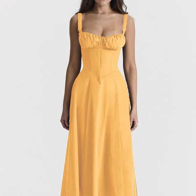 Elegant Floral Strap Sleeveless Dress for Women - Image 8