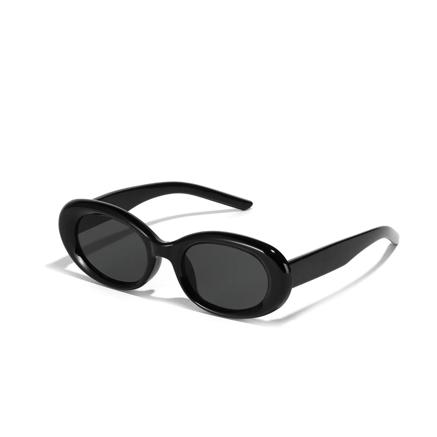 Women Retro Cat Eye Sunglasses UV400 Black - Image 10