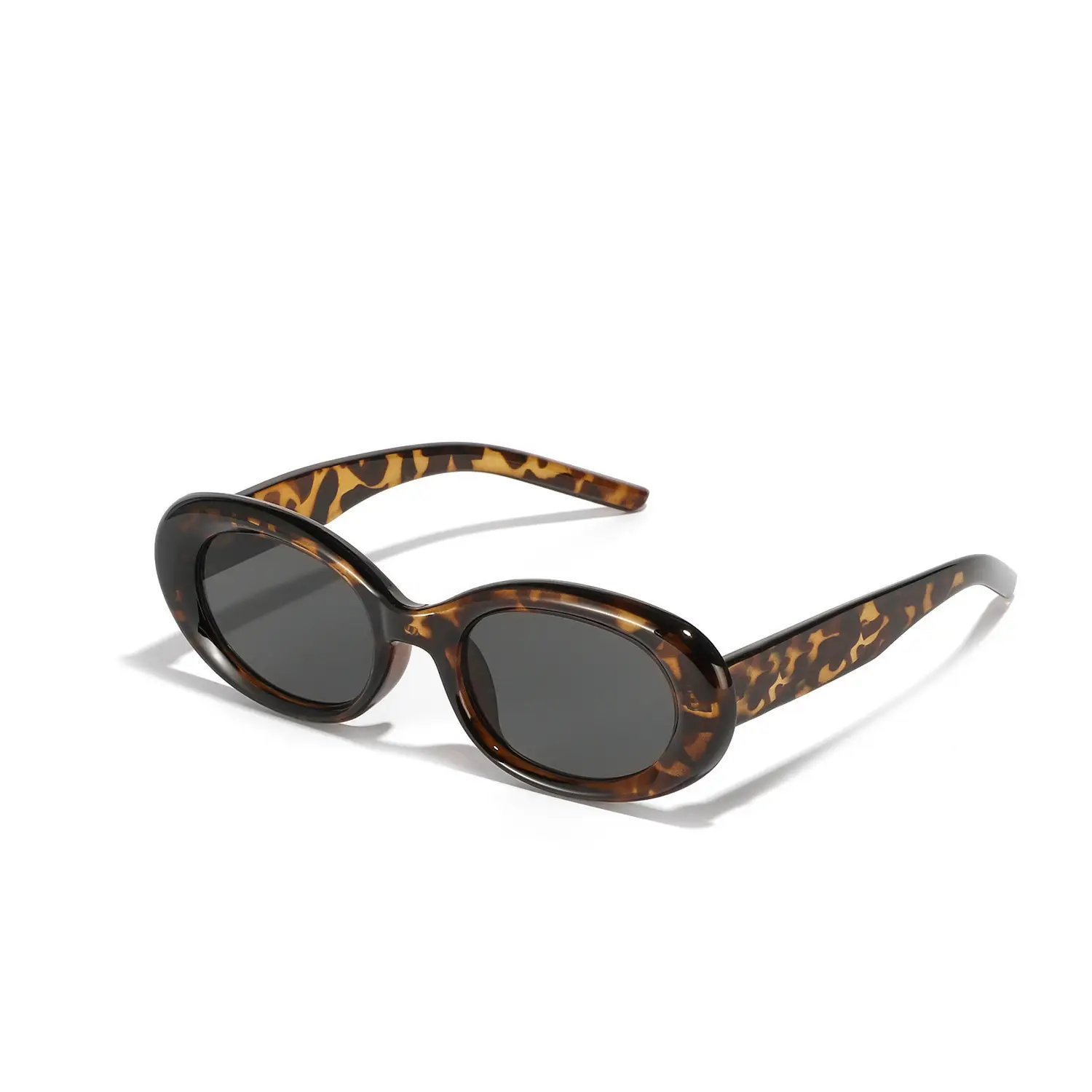 Women Retro Cat Eye Sunglasses UV400 Black - Image 4