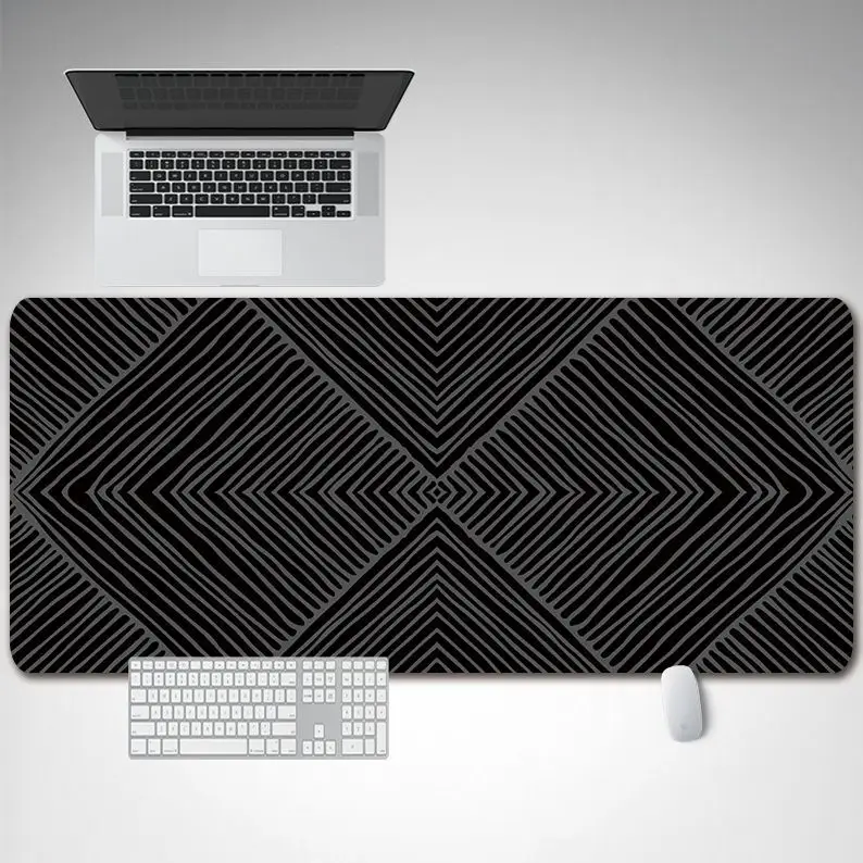 Cross-Border Gaming Mouse Pad Extra Large Black Grid - Image 5