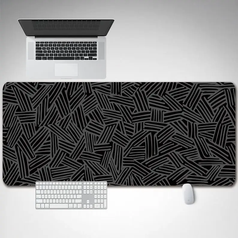 Cross-Border Gaming Mouse Pad Extra Large Black Grid - Image 3